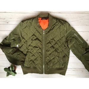 Ark & Co Quilted Bomber Jacket